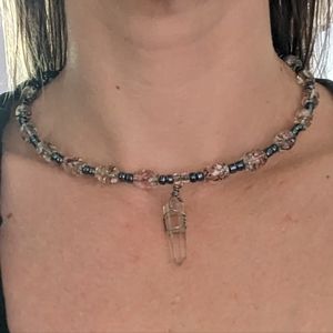 Beaded / Crystal Quartz Necklace
